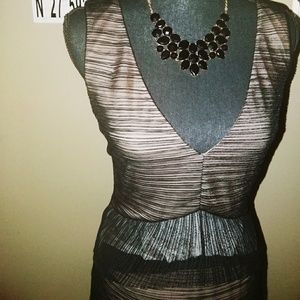 BCBG Black and Cream cocktail dress